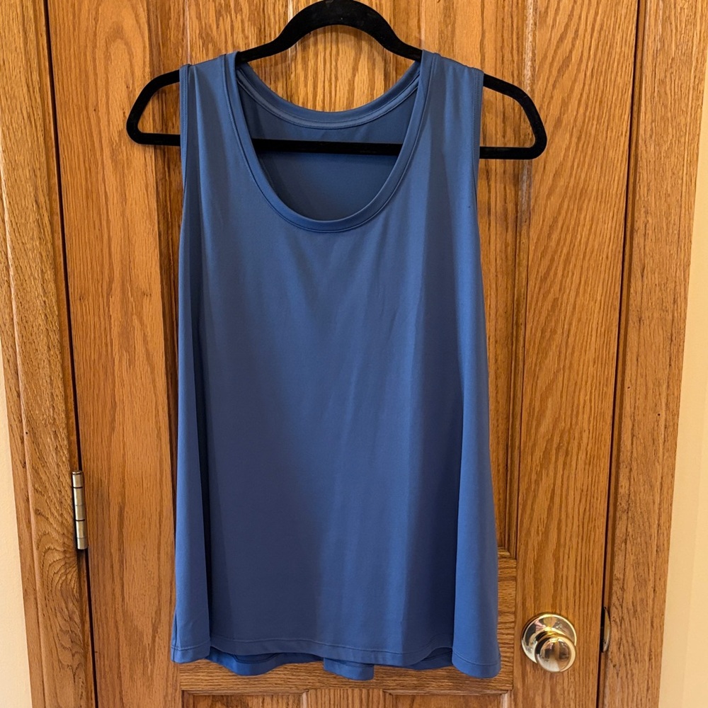 Xersion Slate Blue Scoop Neck Racerback Tank Top
